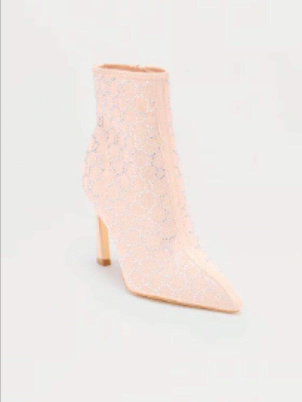 Avenley Rhinestone Mesh Booties